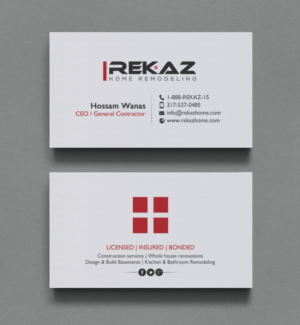 Diseño de Tarjeta de Presentación por chandrayaan.creative para rekaz llc | Diseño: #9559657