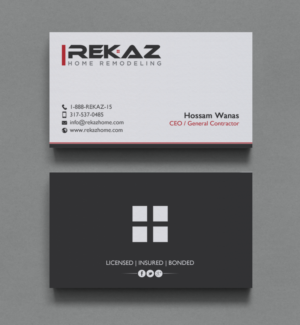 Design de Carte de Visite par chandrayaan.creative pour rekaz llc | Design : #9559660