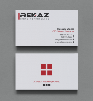Design de Carte de Visite par chandrayaan.creative pour rekaz llc | Design : #9559661