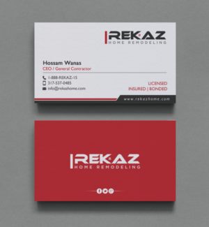 Diseño de Tarjeta de Presentación por chandrayaan.creative para rekaz llc | Diseño: #9559662