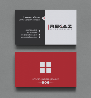 Diseño de Tarjeta de Presentación por chandrayaan.creative para rekaz llc | Diseño: #9559669