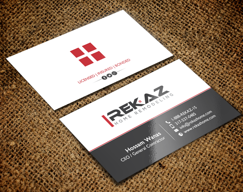 Business Card Design by chandrayaan.creative for rekaz llc | Design #9559673