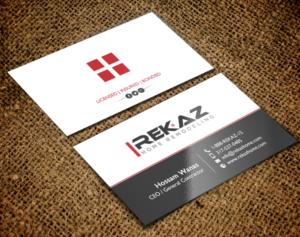 Diseño de Tarjeta de Presentación por chandrayaan.creative para rekaz llc | Diseño: #9559673