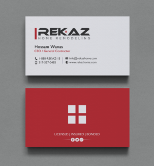 Diseño de Tarjeta de Presentación por chandrayaan.creative para rekaz llc | Diseño: #9572135