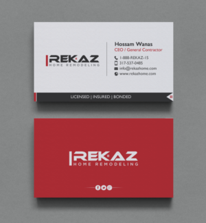 Diseño de Tarjeta de Presentación por chandrayaan.creative para rekaz llc | Diseño: #9572140