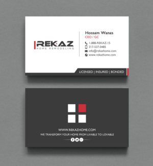 Diseño de Tarjeta de Presentación por chandrayaan.creative para rekaz llc | Diseño: #9579553