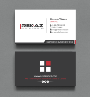 Business Card Design by chandrayaan.creative for rekaz llc | Design #9580101