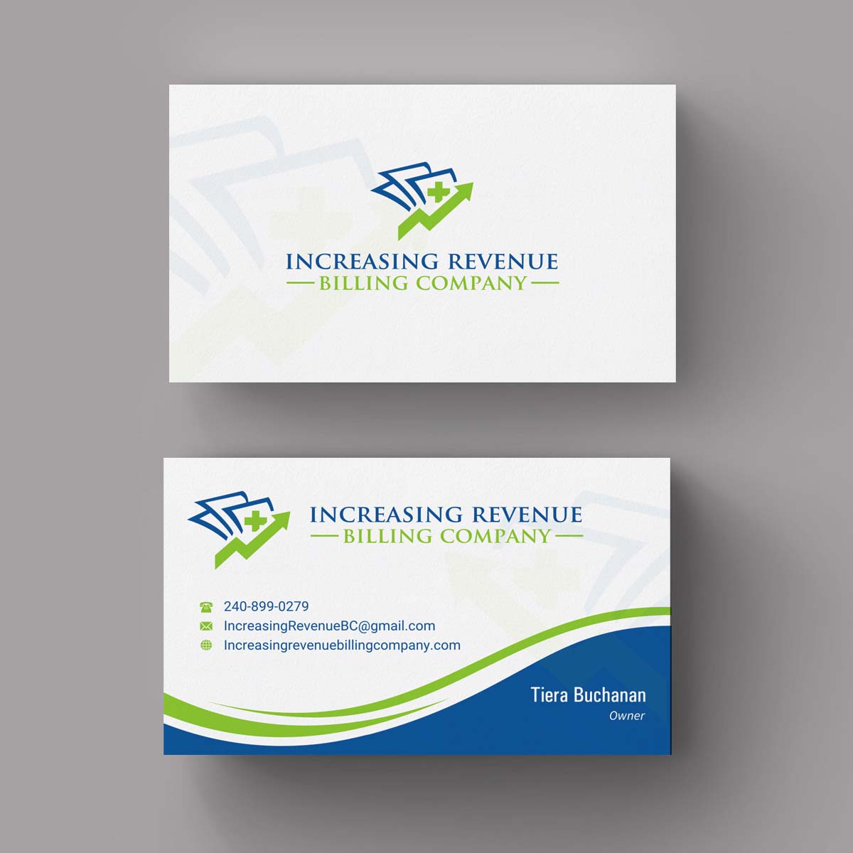 Diseño de Tarjeta de Presentación por INDIAN_Ashok para Increasing Revenue Billing Company  | Diseño #9677059