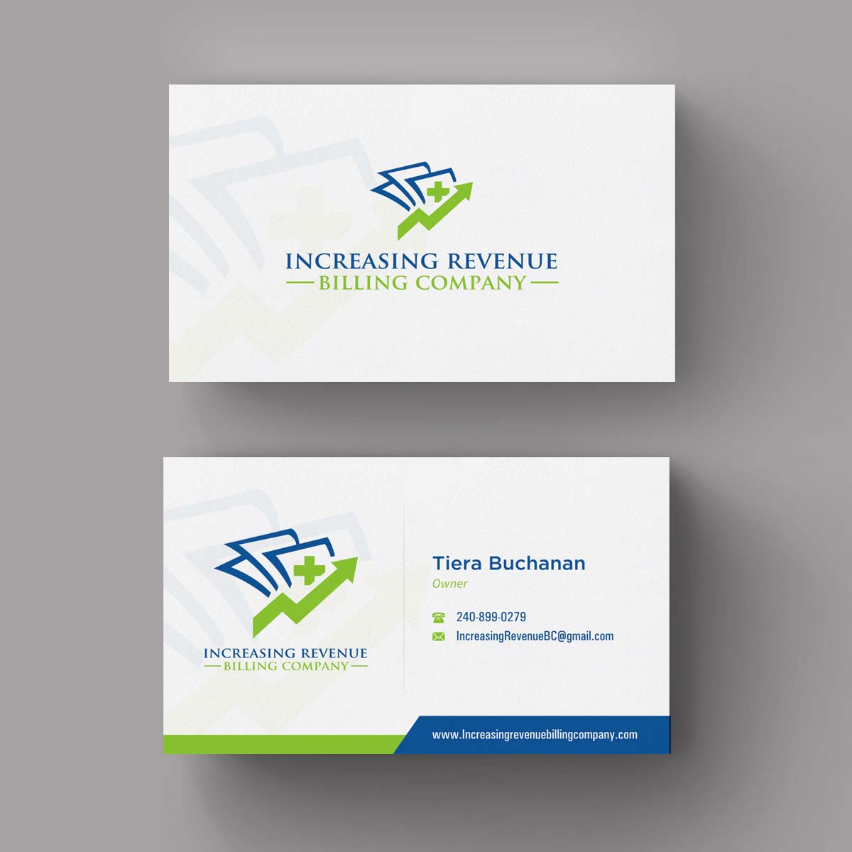 Diseño de Tarjeta de Presentación por INDIAN_Ashok para Increasing Revenue Billing Company  | Diseño #9677067