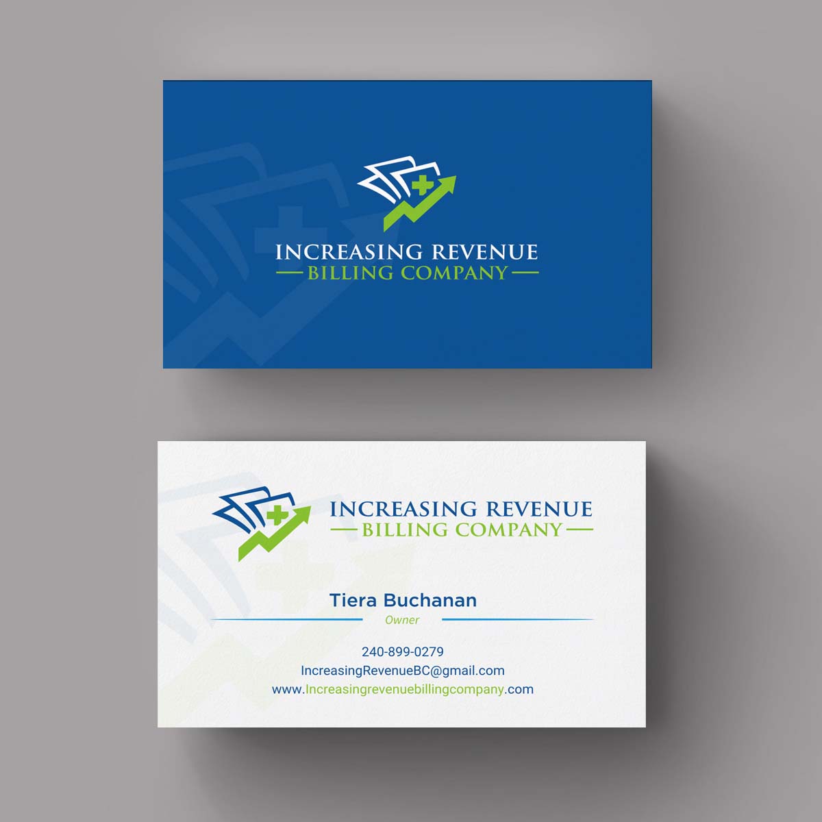 Diseño de Tarjeta de Presentación por INDIAN_Ashok para Increasing Revenue Billing Company  | Diseño #9677068