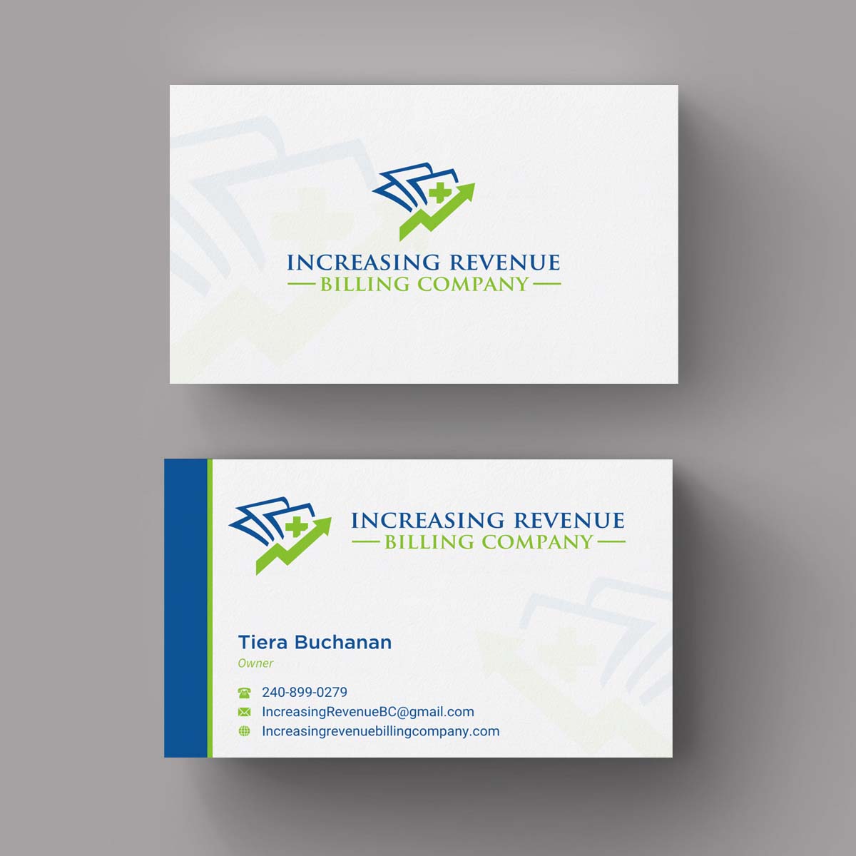 Diseño de Tarjeta de Presentación por INDIAN_Ashok para Increasing Revenue Billing Company  | Diseño #9677069