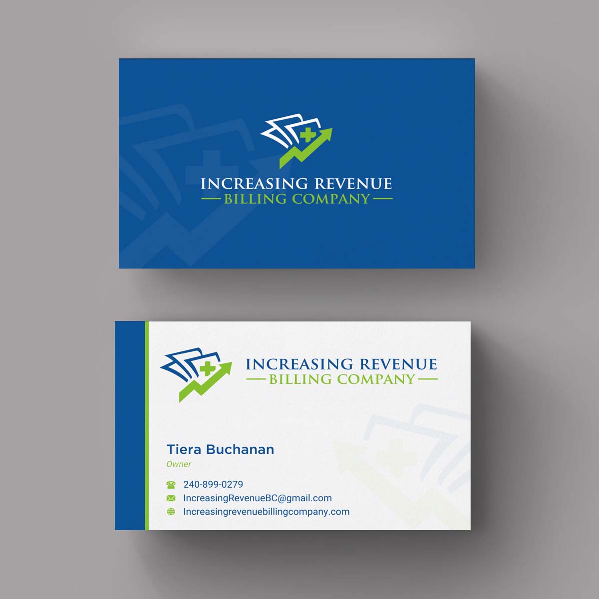 Diseño de Tarjeta de Presentación por INDIAN_Ashok para Increasing Revenue Billing Company  | Diseño #9677070