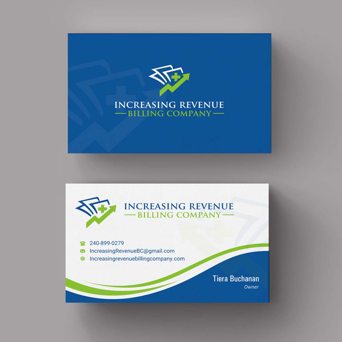 Diseño de Tarjeta de Presentación por INDIAN_Ashok para Increasing Revenue Billing Company  | Diseño #9677076
