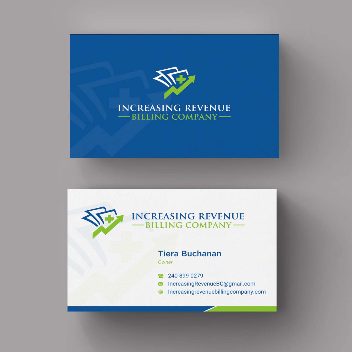 Diseño de Tarjeta de Presentación por INDIAN_Ashok para Increasing Revenue Billing Company  | Diseño #9677078