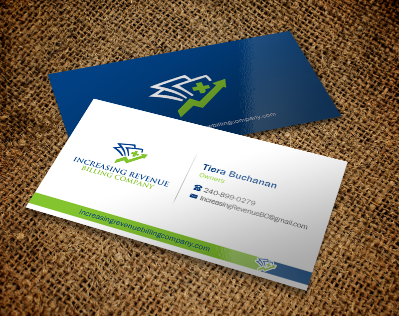 Visitenkarten-Design von Brand aid für Increasing Revenue Billing Company  | Design #9753514