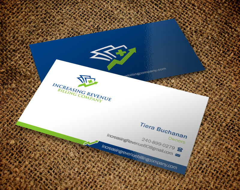 Visitenkarten-Design von Brand aid für Increasing Revenue Billing Company  | Design #9753517