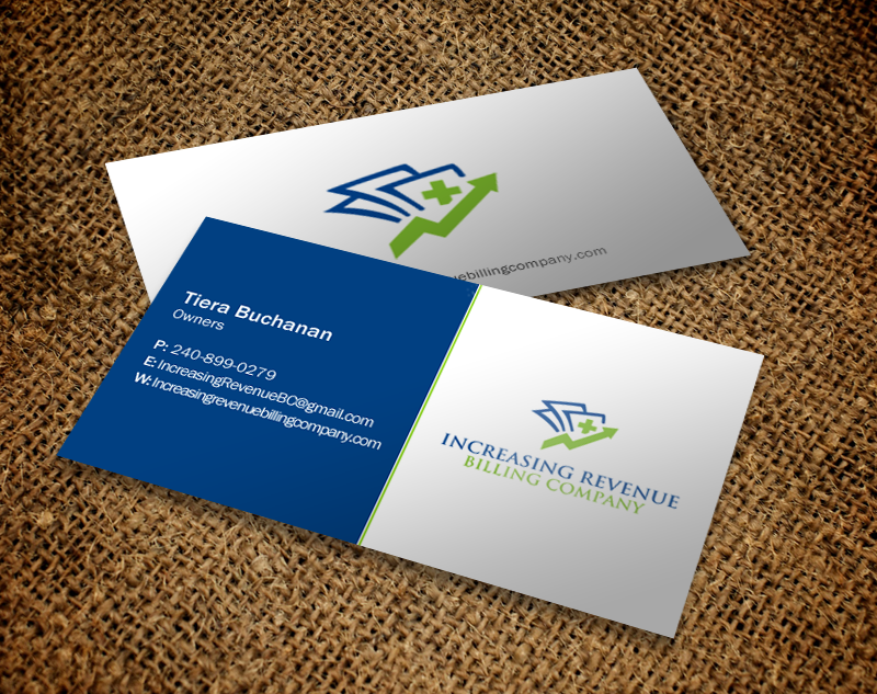 Visitenkarten-Design von Brand aid für Increasing Revenue Billing Company  | Design #9753527