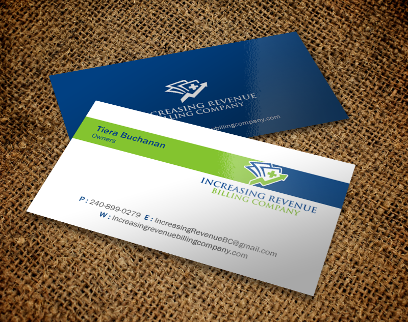 Visitenkarten-Design von Brand aid für Increasing Revenue Billing Company  | Design #9753528