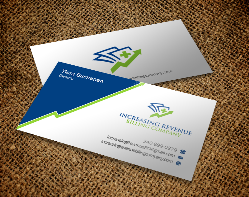 Visitenkarten-Design von Brand aid für Increasing Revenue Billing Company  | Design #9753535