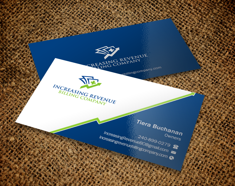 Visitenkarten-Design von Brand aid für Increasing Revenue Billing Company  | Design #9753538