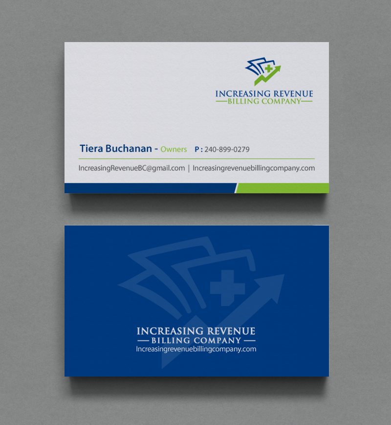 Diseño de Tarjeta de Presentación por chandrayaan.creative para Increasing Revenue Billing Company  | Diseño #9767856