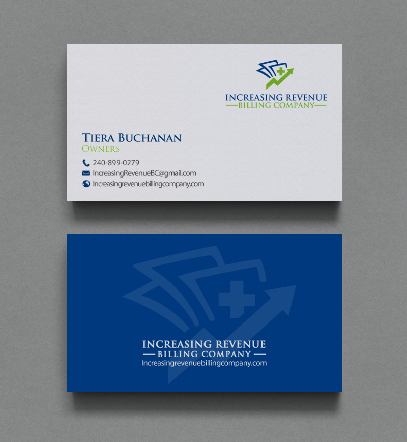 Design de Carte de Visite par chandrayaan.creative pour Increasing Revenue Billing Company  | Design #9767857