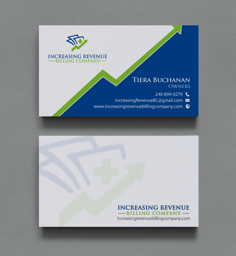 Diseño de Tarjeta de Presentación por chandrayaan.creative para Increasing Revenue Billing Company  | Diseño #9767859