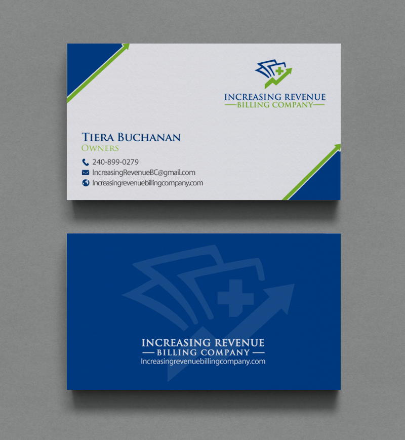 Diseño de Tarjeta de Presentación por chandrayaan.creative para Increasing Revenue Billing Company  | Diseño #9767860