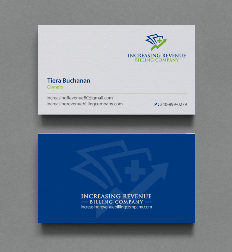 Design de Carte de Visite par chandrayaan.creative pour Increasing Revenue Billing Company  | Design #9767861