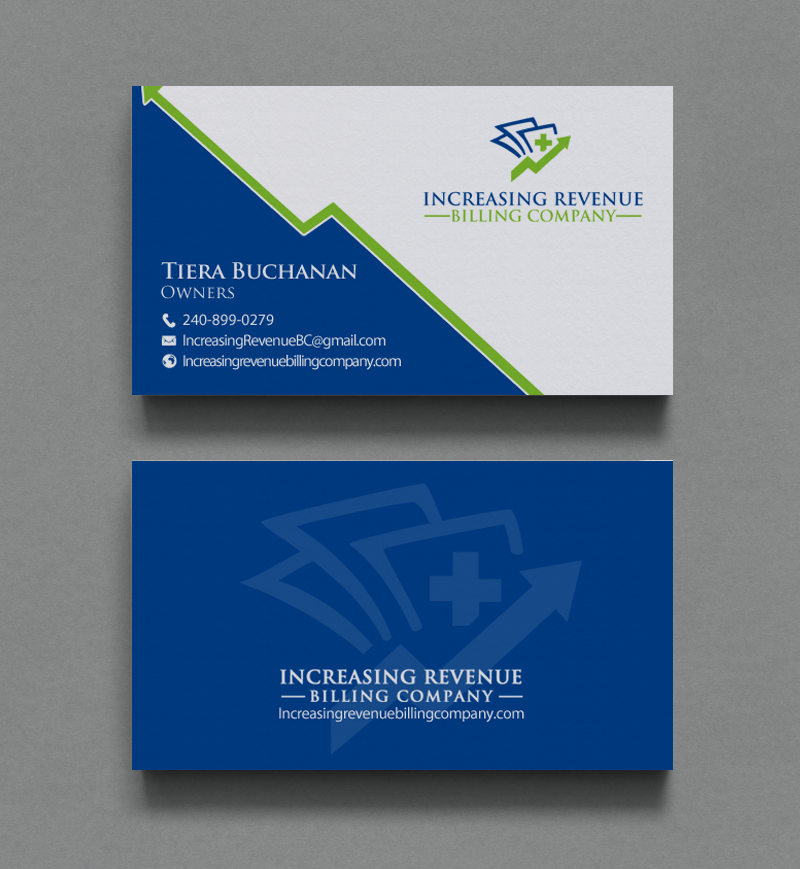 Diseño de Tarjeta de Presentación por chandrayaan.creative para Increasing Revenue Billing Company  | Diseño #9767869