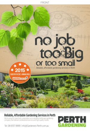 Flyer Design by Brian Ellis for Perth Landscaping & Gardening PTY LTD | Design: #9573823
