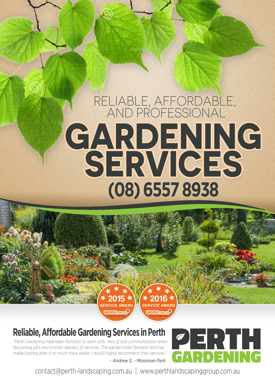 Flyer Design by Brian Ellis for Perth Landscaping & Gardening PTY LTD | Design #9617829