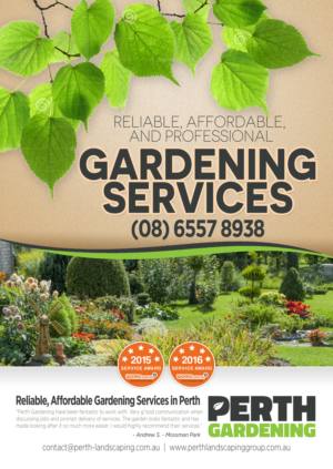 Flyer Design by Brian Ellis for Perth Landscaping & Gardening PTY LTD | Design: #9617829