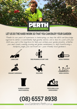 Flyer Design by Brian Ellis for Perth Landscaping & Gardening PTY LTD | Design: #9617959