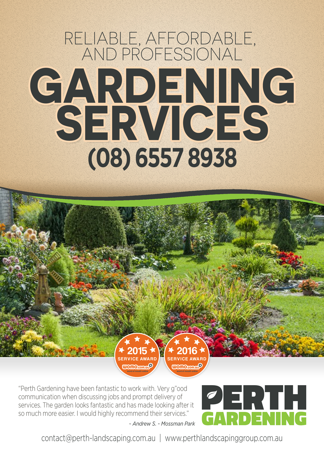 Flyer Design by Brian Ellis for Perth Landscaping & Gardening PTY LTD | Design #9676391