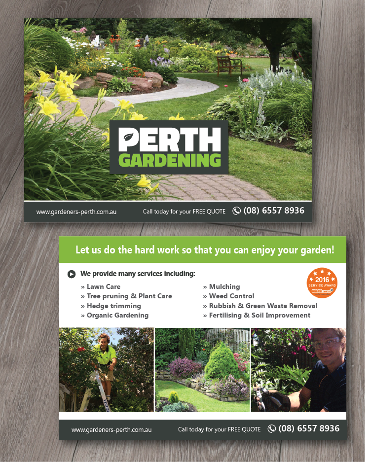 Flyer Design by alex989 for Perth Landscaping & Gardening PTY LTD | Design #9663128