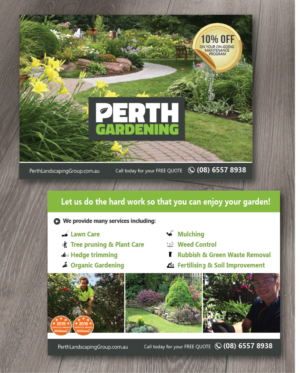 Flyer Design by alex989 for Perth Landscaping & Gardening PTY LTD | Design: #9692074