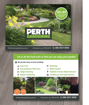 Flyer Design by alex989 for Perth Landscaping & Gardening PTY LTD | Design: #9692075