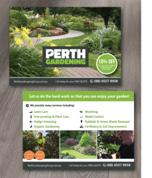 Flyer Design by alex989 for Perth Landscaping & Gardening PTY LTD | Design: #9692133