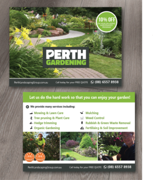 Flyer Design by alex989 for Perth Landscaping & Gardening PTY LTD | Design: #9757967