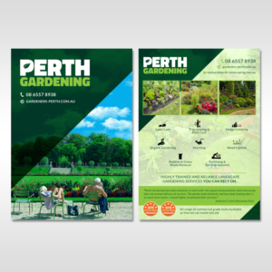 Flyer Design by Kishaloy_D for Perth Landscaping & Gardening PTY LTD | Design #9670127