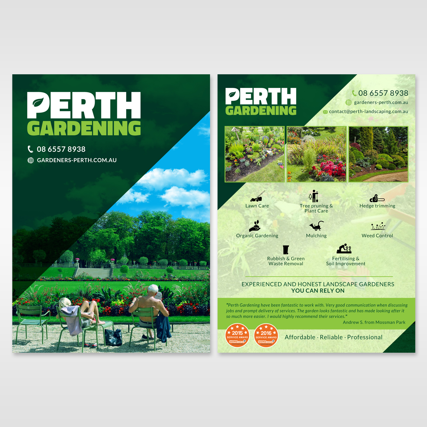 Flyer Design by Kishaloy_D for Perth Landscaping & Gardening PTY LTD | Design #9683751