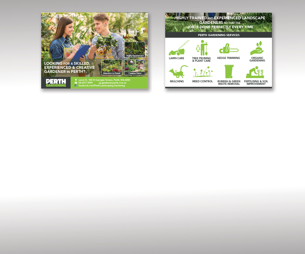 Flyer Design by elizsky for Perth Landscaping & Gardening PTY LTD | Design #9694734