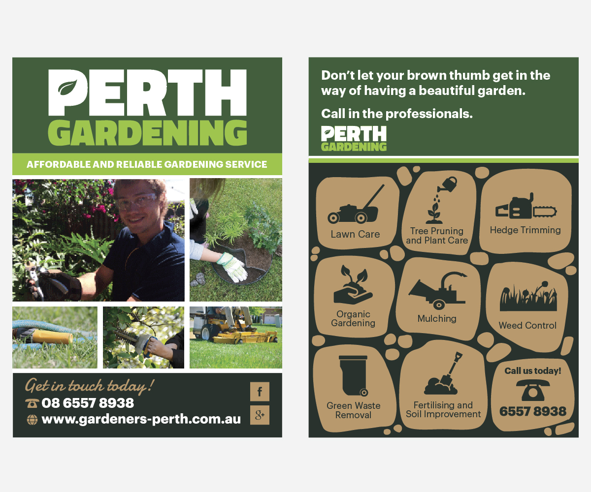 Flyer Design by Músi for Perth Landscaping & Gardening PTY LTD | Design #9623982