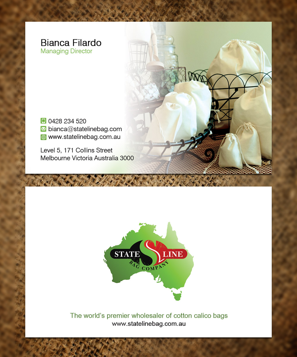 Business Card Design by Sandaruwan for Stateline Bag | Design #9564980