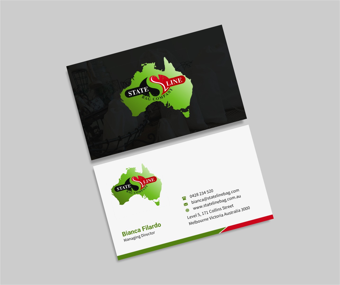 Visitenkarten-Design von INDIAN_Ashok für Stateline Bag | Design #9560061