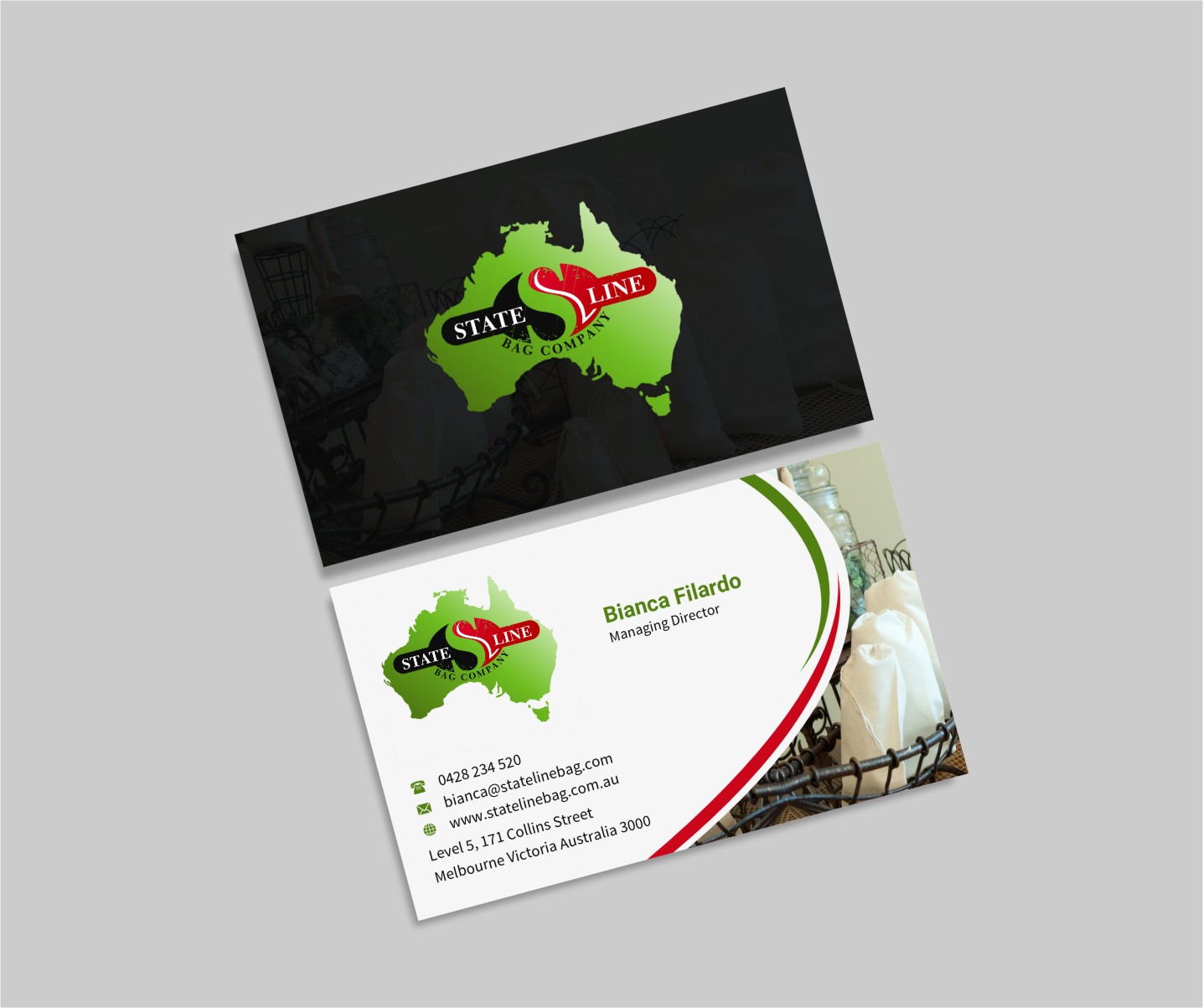 Business Card Design by INDIAN_Ashok for Stateline Bag | Design #9560072