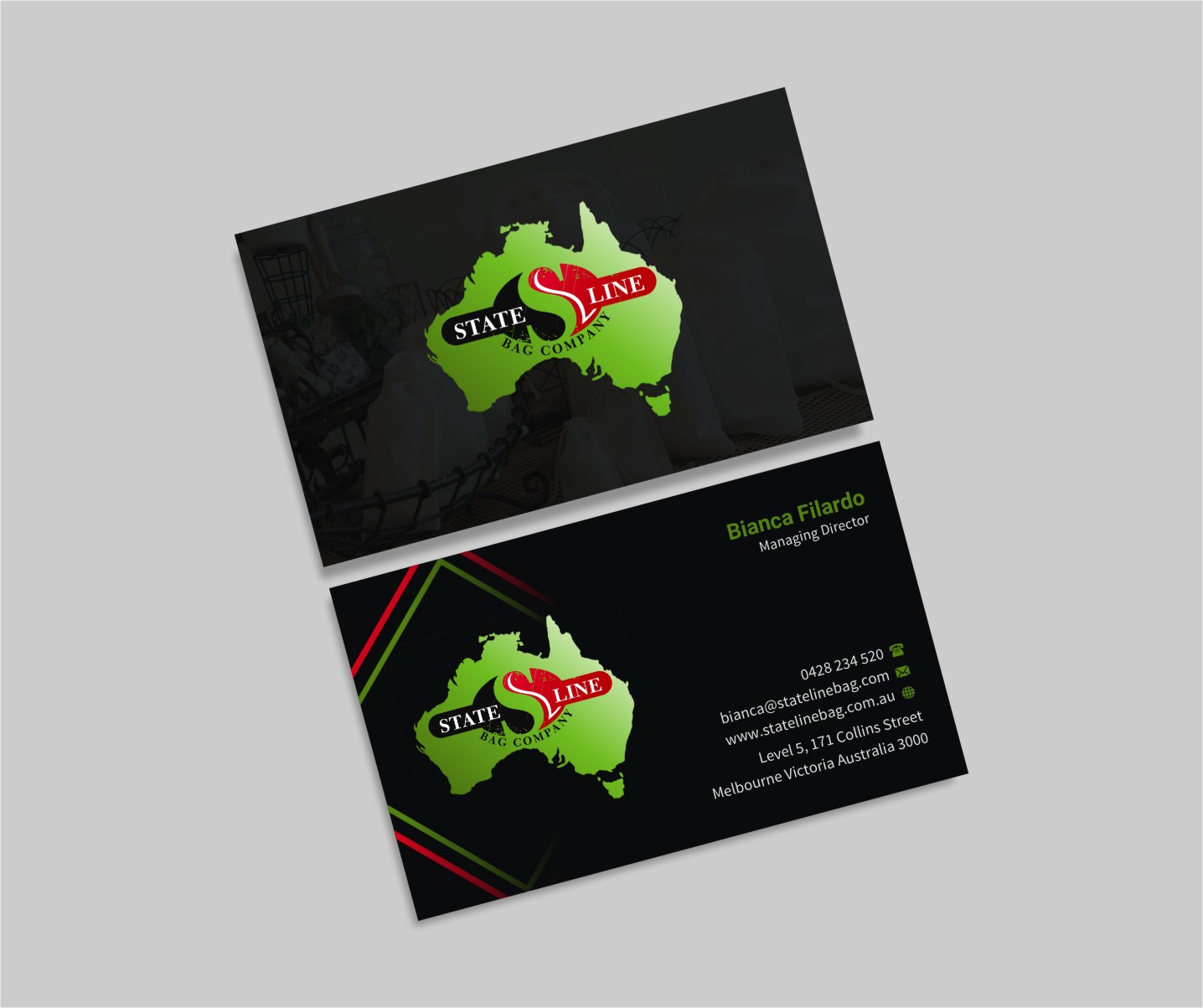 Business Card Design by INDIAN_Ashok for Stateline Bag | Design #9560075