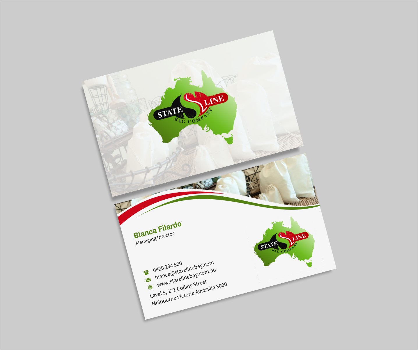 Business Card Design by INDIAN_Ashok for Stateline Bag | Design #9560077