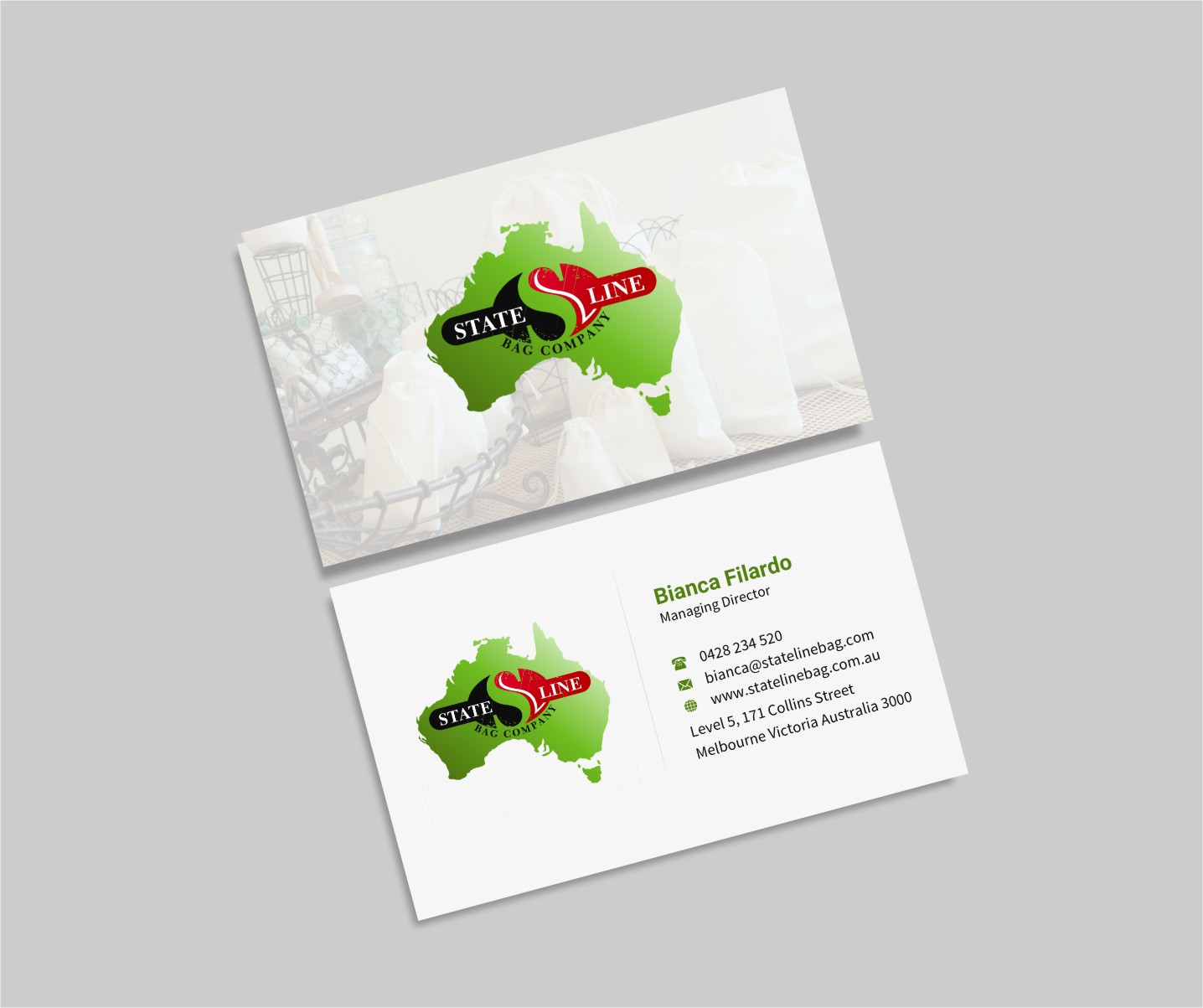 Business Card Design by INDIAN_Ashok for Stateline Bag | Design #9560079